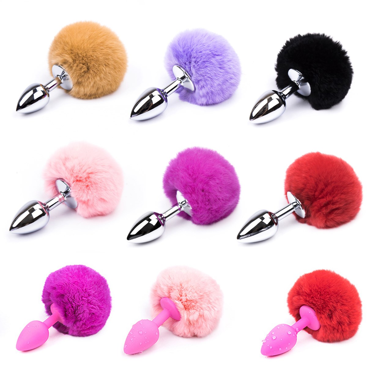 Rabbit fur ball tail Backyard Metal Anus sm Alternative interest sex aids men and women Anal tamponade adult G318in the Adult /Contraception, Female apparatus , G-spot Anal category - from Buy2taobao.com to provide professional Taobao agent buy service