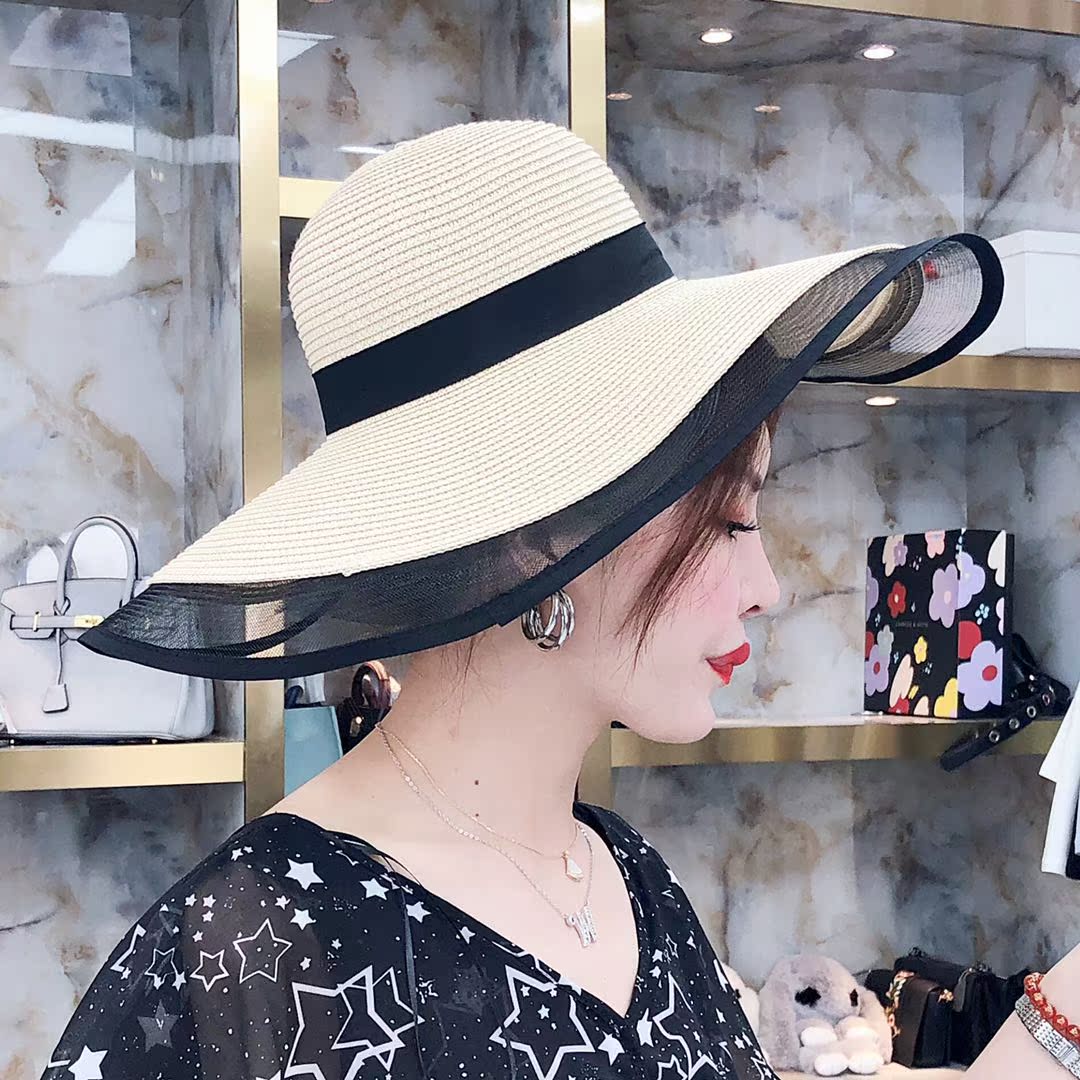 Della Fans welfare Straw Network Shamao superior quality Large canopiesin the Accessories/Leather belt/Hat/Muffler , Hat category - from Buy2taobao.com to provide professional Taobao agent buy service