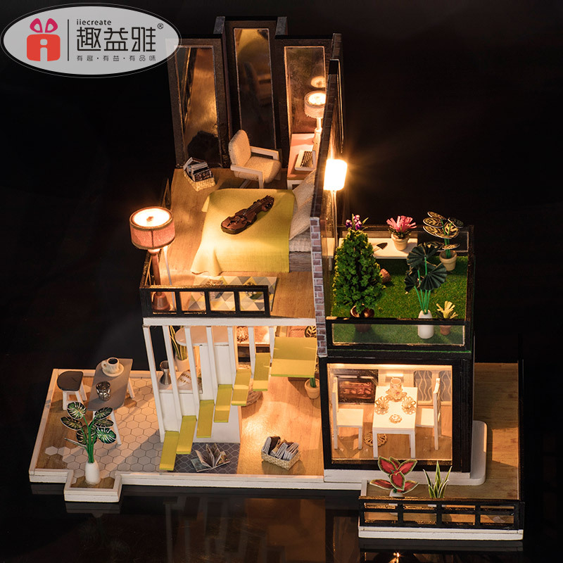 趣益雅一件代发diy小屋九月森林手工创意别墅建筑模型拼装玩具|msdalam kategori Toy/bayi/teka-teki/blok bangunan/model, simulasi/Bermain mainan rumah, jujur melihat - dari Buy2taobao.com untuk memberikan perkhidmatan ejen Taobao profesional membeli
