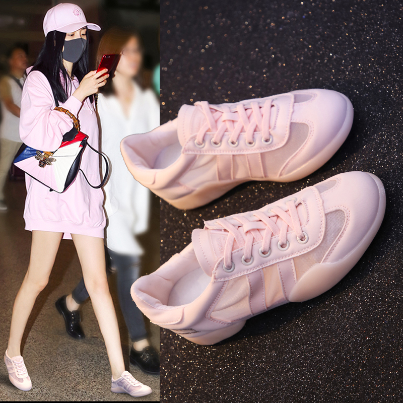 夏季女鞋小白鞋女2019新款百搭網紅鞋子潮鞋網面透氣白鞋夏款網鞋在類目 女鞋, 低幫鞋中 - 來自Buy2taobao.com提供專業的淘寶代購服務