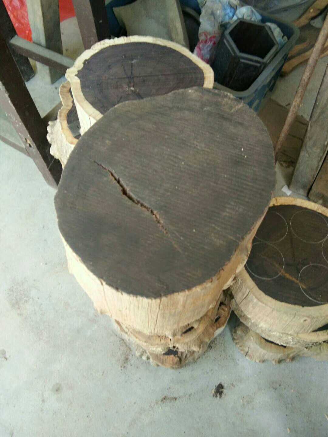 黑檀木自然原樹根毛料圓段小截面料當底座擺茶具花瓶瓷器紅木在類目 餐飲具, 茶具, 茶道/零配中 - 來自Buy2taobao.com提供專業的淘寶代購服務