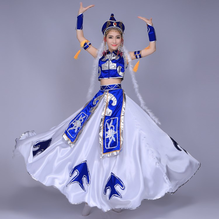 包邮新款蒙古族服装少数民族女装蒙古鸿雁演出服舞台表演服大摆裙|ruв категории Женская одежда, костюм/национальная одежда/театр костюм, национальная одежда/этап погрузки - от Buy2taobao.com для оказания профессиональной услуги покупки агента Taobao