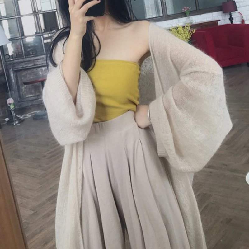 Super long Cardigan coat Spring and summer 2019 Women's wear Thin section Mid length version Shawl Easy Western style Outside the ridein the Women's clothing/Boutique , Jacket category - from Buy2taobao.com to provide professional Taobao agent buy service