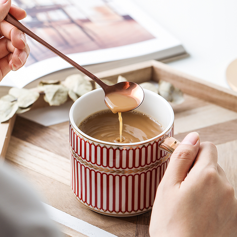 Northern Europe Mug With cover Simplicity ins Art lovers glass Ceramic cup High-capacity Water cup Mugin the Tableware , Cup/Cups/Kettle , Mug category - from Buy2taobao.com to provide professional Taobao agent buy service