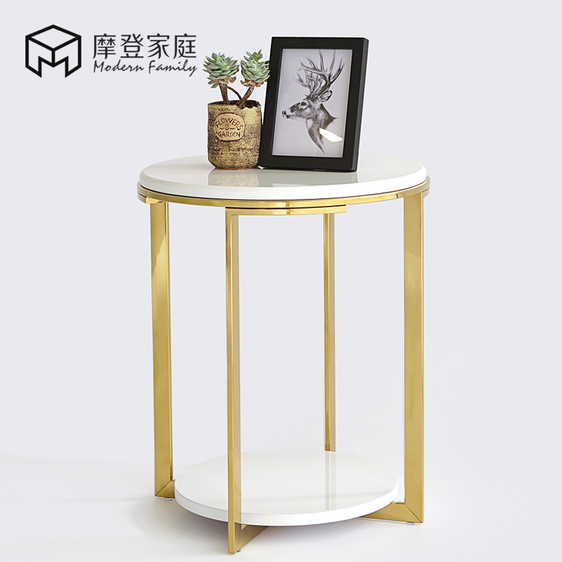 摩登家庭现代简约不锈钢边几角几小茶几客厅沙发边桌创意小圆桌在类目 住宅家具, 几类, 角几/边几中 - 来自Buy2taobao.com提供专业的淘宝代购服务