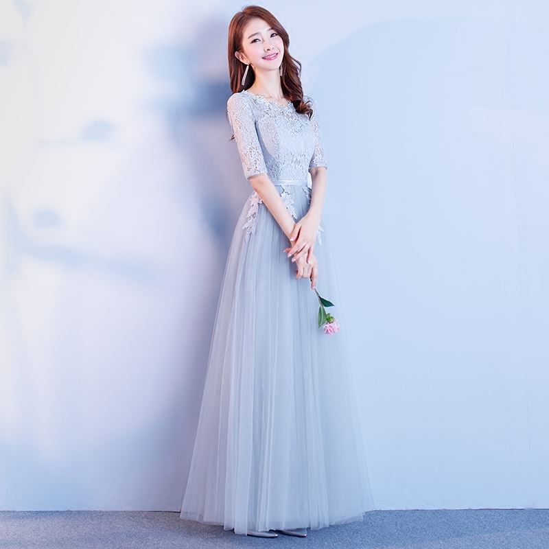 创意伴娘服中长款仙女礼服春款灰色姐妹团淡紫色大码长裙闺蜜连衣在类目 女装/女士精品, 婚纱/旗袍/礼服, 礼服/晚装中 - 来自Buy2taobao.com提供专业的淘宝代购服务