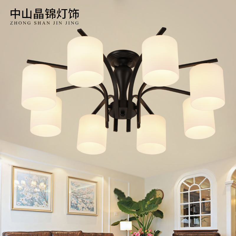 铁艺现代简约美式乡村田园LED吸顶灯具卧室餐厅房间客厅书房灯饰|msdalam kategori keluarga memasang ibu, Lampu & Lighting Fixtures, siling - dari Buy2taobao.com untuk memberikan perkhidmatan ejen Taobao profesional membeli