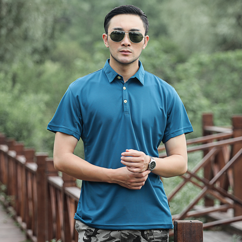 夏季男士Polo衫男大码纯色丝光短袖翻领t恤保罗衫运动T恤速干衬衫在类目 户外/登山/野营/旅行用品, 军迷服饰/军迷用品, 迷彩服/军迷服/作训服, 衬衫中 - 来自Buy2taobao.com提供专业的淘宝代购服务