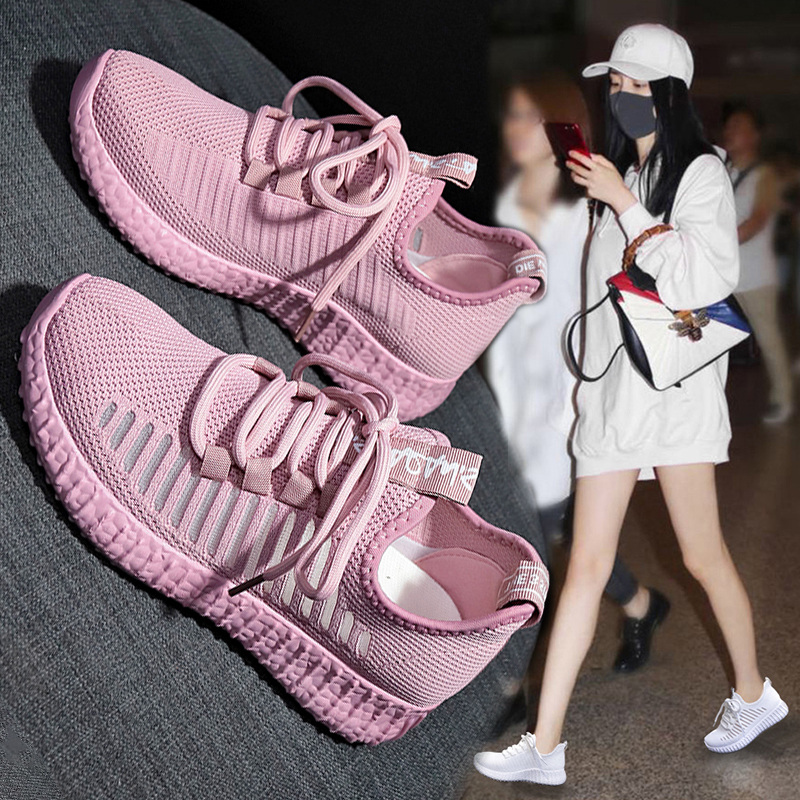 运动鞋女2019夏季新款透气网面韩版学生老爹飞织网鞋轻便跑步鞋夏|ruв категории Женская обувь, низкий чистка - от Buy2taobao.com для оказания профессиональной услуги покупки агента Taobao