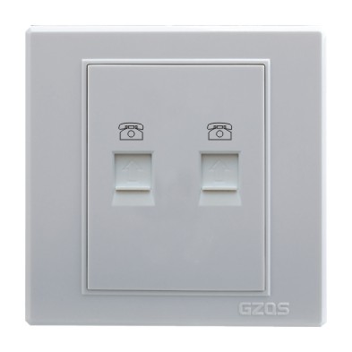 gzqs 正品 S5系列 二位四芯电话插座|ruв категории электронный/электрик, розетка, телефонная розетка - от Buy2taobao.com для оказания профессиональной услуги покупки агента Taobao