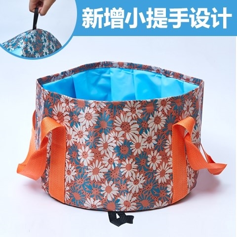旅游用洗衣盆泡脚袋便携可折叠收缩桶出差随身携带洗脸脚加厚新款在类目 户外/登山/野营/旅行用品, 饮水用具/盛水容器, 水盆中 - 来自Buy2taobao.com提供专业的淘宝代购服务