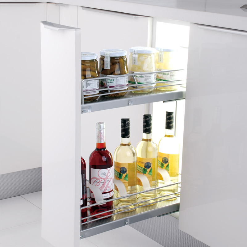 Tupper Stainless steel Side panel Seasoning basket Basket 150 200 kitchen cupboard trackin the Decoration main material , Kitchen , Baskets category - from Buy2taobao.com to provide professional Taobao agent buy service