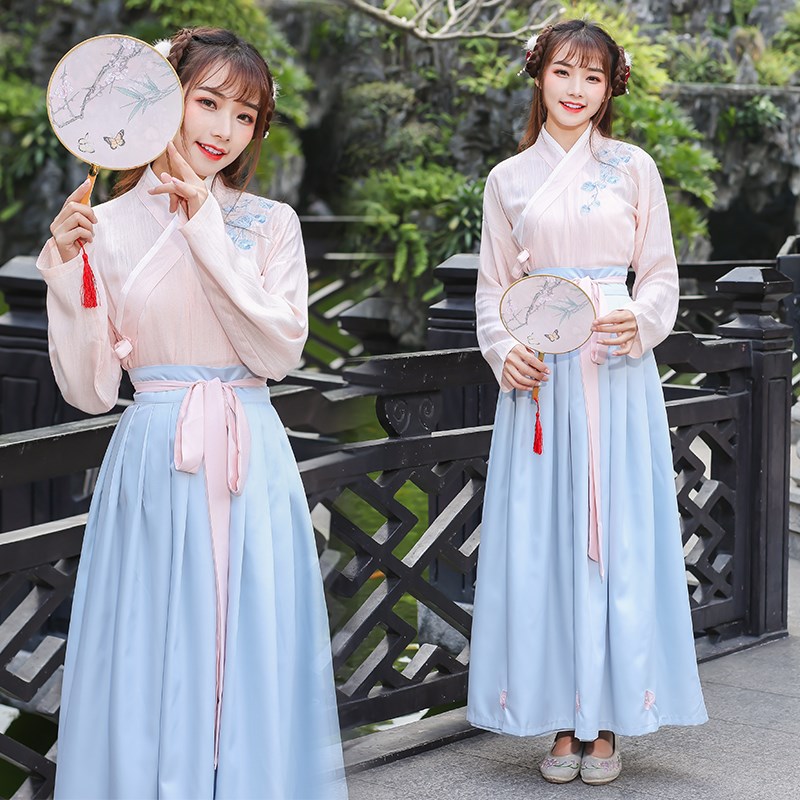 汉服裙子偏现代现货套装正混搭原创汉服女正品平价全套学生正版在类目 女装/女士精品, 唐装/民族服装/舞台服装, 民族服装/舞台装中 - 来自Buy2taobao.com提供专业的淘宝代购服务