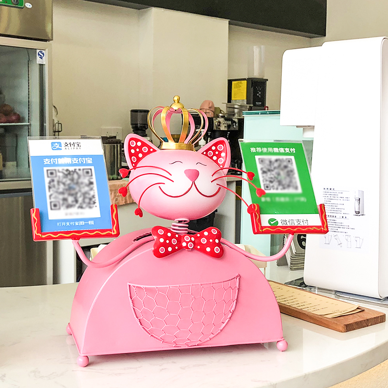 创意店铺二维码收款招财猫摆件个性纸巾盒可爱收银台装饰开业礼物|ruв категории Украшения,ювелирные изделия, Другие украшения - от Buy2taobao.com для оказания профессиональной услуги покупки агента Taobao