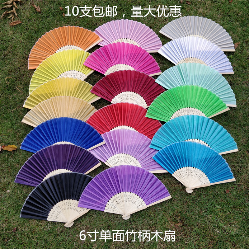 10 6 inch Cloth fan Solid fold Silk fan Folding fan lady silk Cloth fan Antiquity diy Handmade Fanin the Home accessories , Craft fan category - from Buy2taobao.com to provide professional Taobao agent buy service