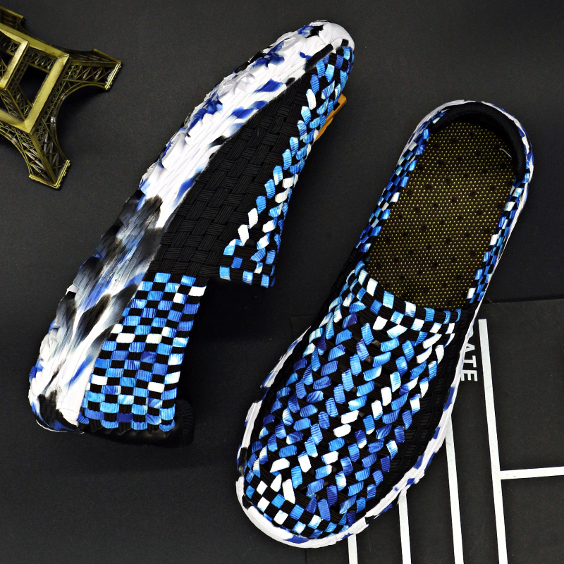summer Sandals Men's Shoes non-slip leisure time Lazy man Crocs Korean Edition fashion Baotou Beach shoes Trend weave Sandalsin the Men's Shoes, Sandals category - from Buy2taobao.com to provide professional Taobao agent buy service