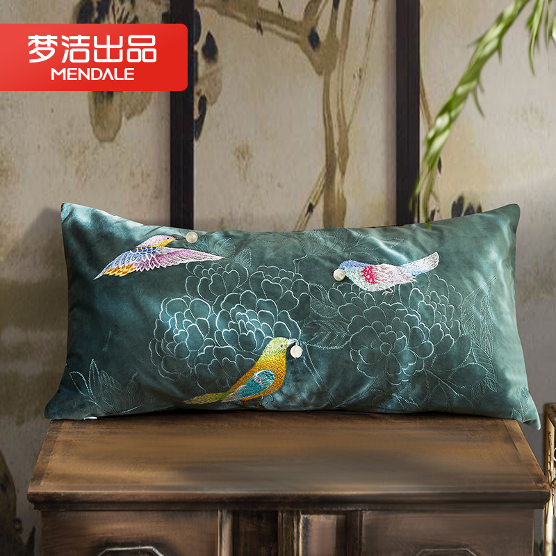 Mengjie Home textiles Meisong Pillow Cushion Renovation decorate Pillows sofa Pillow velvet Embroidery Pillowsin the Home Fabric , Pillow/Pillow category - from Buy2taobao.com to provide professional Taobao agent buy service