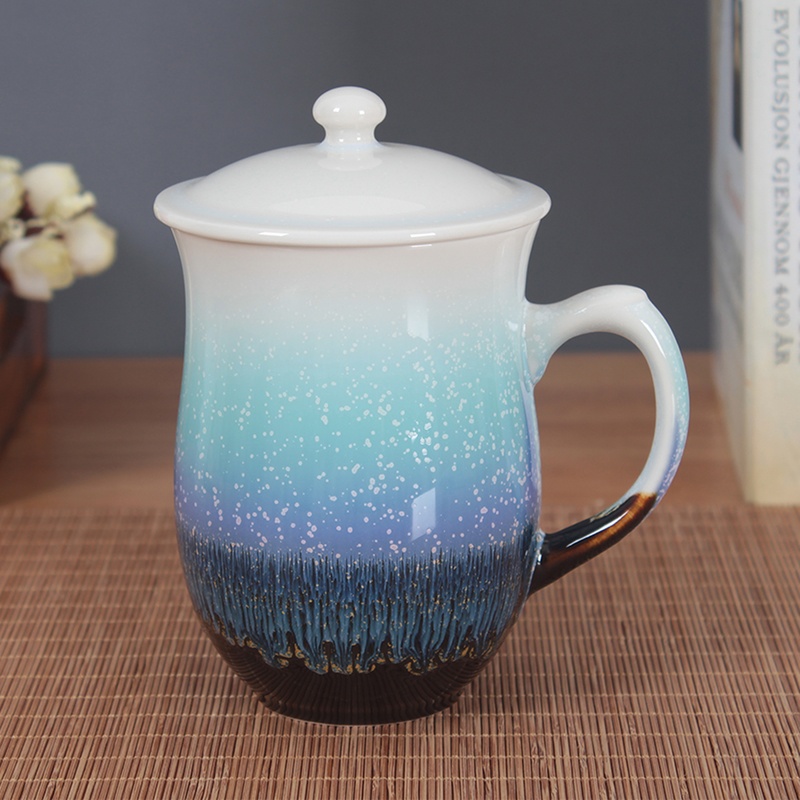 乾唐轩活瓷杯月季雪晶高杯带盖手柄茶杯水杯杯子送朋友新品在类目 餐饮具, 杯子/水杯/水壶, 随手杯中 - 来自Buy2taobao.com提供专业的淘宝代购服务