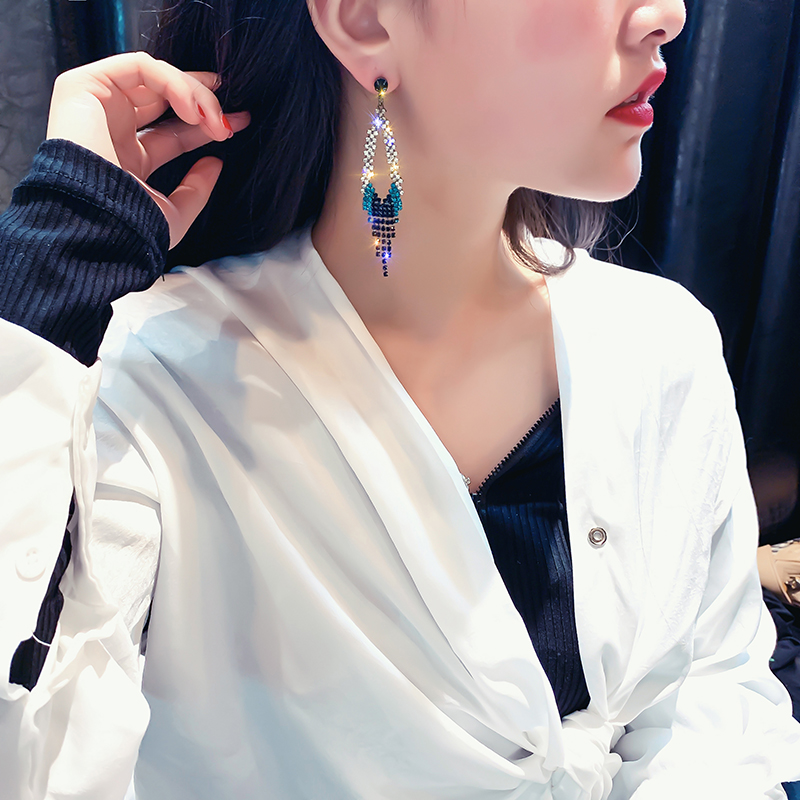 Earrings Exaggeration temperament have more cash than can be accounted for Versatile personality tassels the republic of korea Ethnic style Ear Studs 2019 New wavein the Accessories/Fashion Jewelry, Earring , Earring category - from Buy2taobao.com to provide professional Taobao agent buy service
