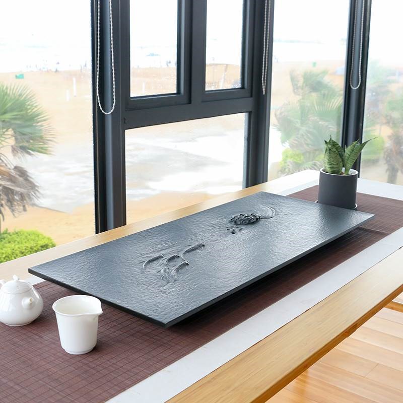 大师作品天然整块乌金石茶盘石头茶台手工家用茶海功夫茶具在类目 餐饮具, 茶具, 茶盘中 - 来自Buy2taobao.com提供专业的淘宝代购服务
