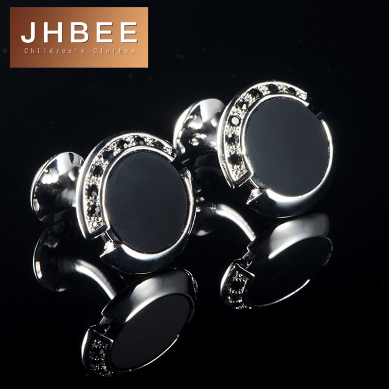 JHBEE袖扣袖钉商务衬衫正装男士燕尾服圆形黑色玛瑙袖扣七夕HB804在类目 服饰配件/皮带/帽子/围巾, 袖扣中 - 来自Buy2taobao.com提供专业的淘宝代购服务