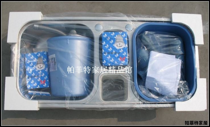阿發水槽304不鏽鋼水槽三槽帶垃圾桶洗菜盆廚房水槽洗碗盆洗菜盆在類目 家裝主材, 廚房, 廚盆/水槽, 水槽單品中 - 來自Buy2taobao.com提供專業的淘寶代購服務