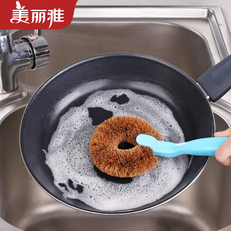 美丽雅厨房专用清洁刷锅刷带柄刷子 强力去污不沾油椰棕刷头 神器在类目 家庭/个人清洁工具, 家务/地板清洁用具, 刷子, 厨房用刷中 - 来自Buy2taobao.com提供专业的淘宝代购服务