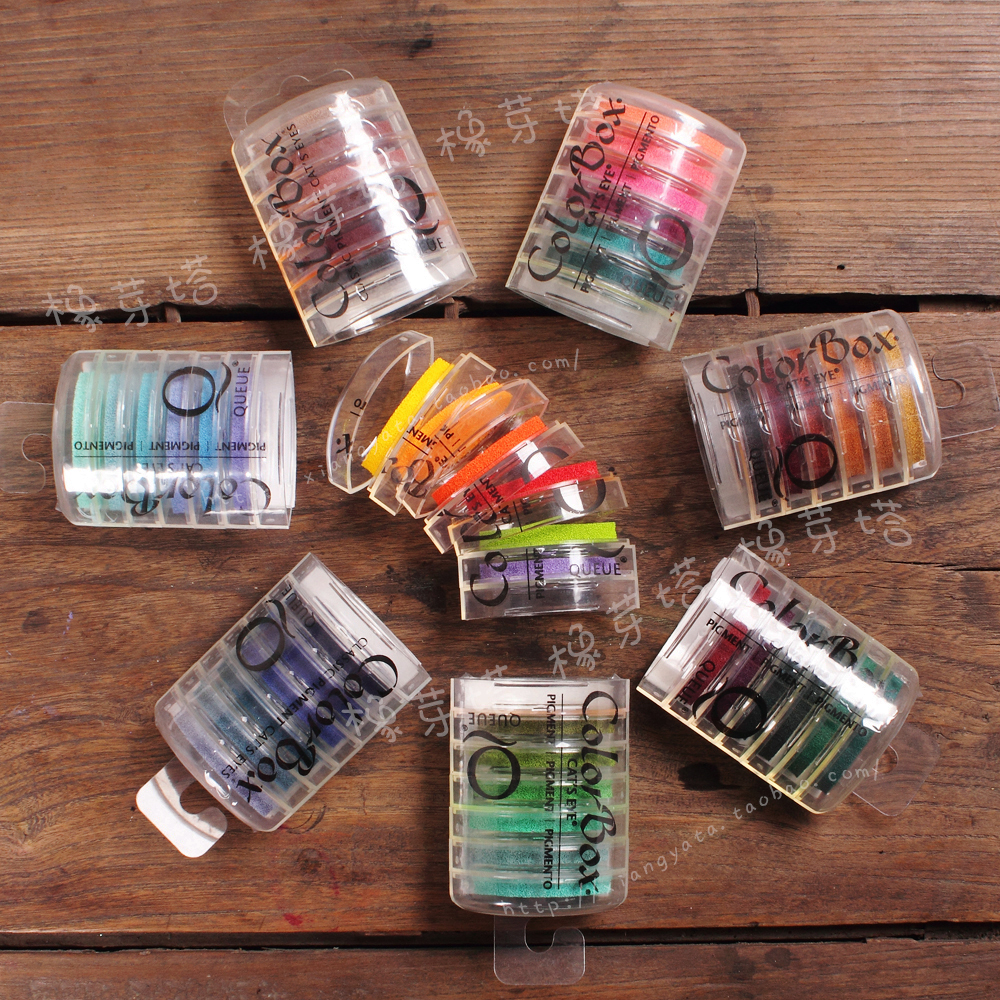 美國ColorBox六色顏料貓眼組合印台印泥 Pigment Queue上輯 11300在類目 電子詞典/電紙書/文化用品, 日常學習用品, 可愛印泥中 - 來自Buy2taobao.com提供專業的淘寶代購服務