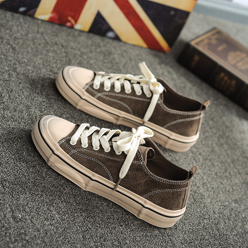 Global Women's Shoes Ultra-fire Low student Korean Edition ulzzang Harajuku genuine leather leisure time Street beat ins Shoes tidein the Women's Shoes, Low shoes category - from Buy2taobao.com to provide professional Taobao agent buy service