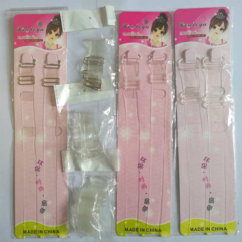 invisible transparent Shoulder strap silica gel Scrub crystal sexy non-slip Plastic buckle Steel buckle Underwear Bra belt 2019 New wavein the Lingerie/Men's underwear/Tracksuit , Hasp category - from Buy2taobao.com to provide professional Taobao agent buy service