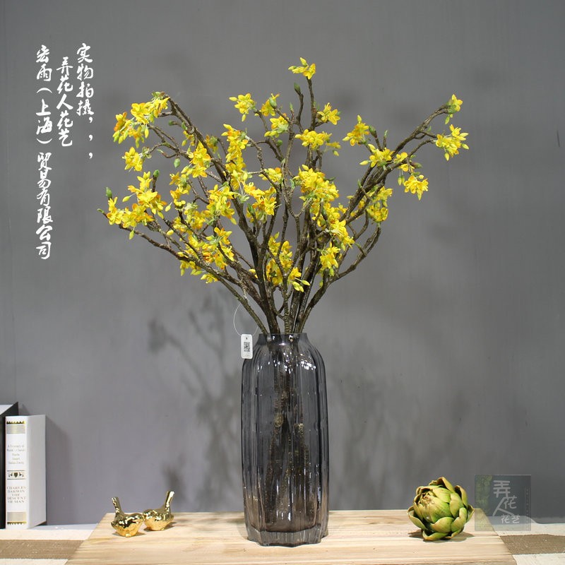 Artificial Flower Single Spring Blossom DIY Flower material Model house flower scene arrangement Flower material False yellow flowerin the Home accessories , Vase/Flower/Artificial flowers/Imitation jewelry , DIY Simulation of Materials category - from Buy2taobao.com to provide professional Taobao agent buy service