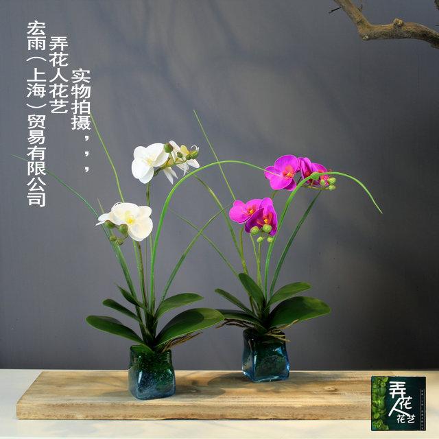 定制小型2叉蝴蝶蘭 衛生間茶幾現代歐式等樣板房擺放花藝過膠蘭花在類目 家居飾品, 花瓶/花器/仿真花/仿真飾品, 仿真花/假花中 - 來自Buy2taobao.com提供專業的淘寶代購服務