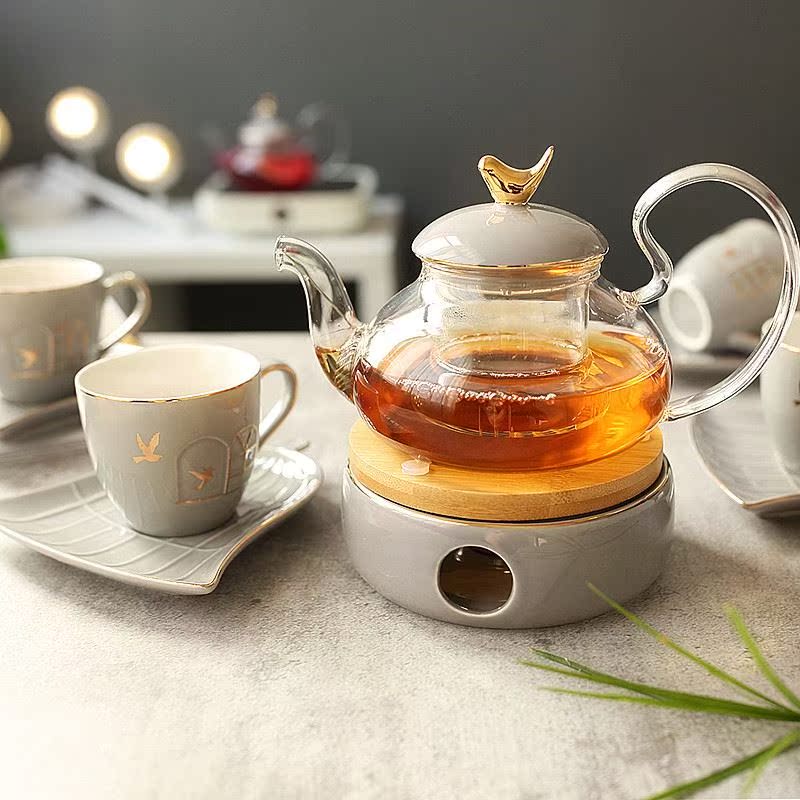 北欧英式下午茶陶瓷玻璃茶具套装蜡烛加热温茶红茶普洱花草茶日式|msdalam kategori pinggan mangkuk, set teh, teh herba - dari Buy2taobao.com untuk memberikan perkhidmatan ejen Taobao profesional membeli