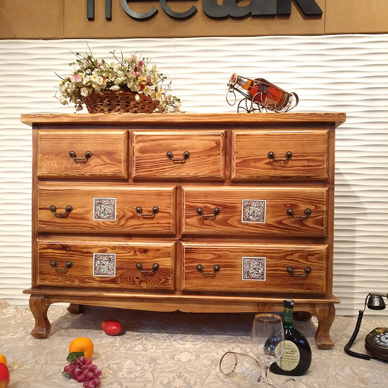 Customizable American style solid wood Log sofa Back cabinet Entrance cabinet Drawer Storage cabinet Lockers Bucket cabinetin the Residential furniture , Cabinet , Chest of Drawers category - from Buy2taobao.com to provide professional Taobao agent buy service