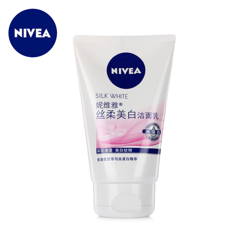 Nivea Silk Whitening Cleanser 100g Replenish water Moisture Removing yellow whitening Facial Cleanser deep level clean quality goodsin the Skin Care/Body/Essential oils , Cleansing category - from Buy2taobao.com to provide professional Taobao agent buy service