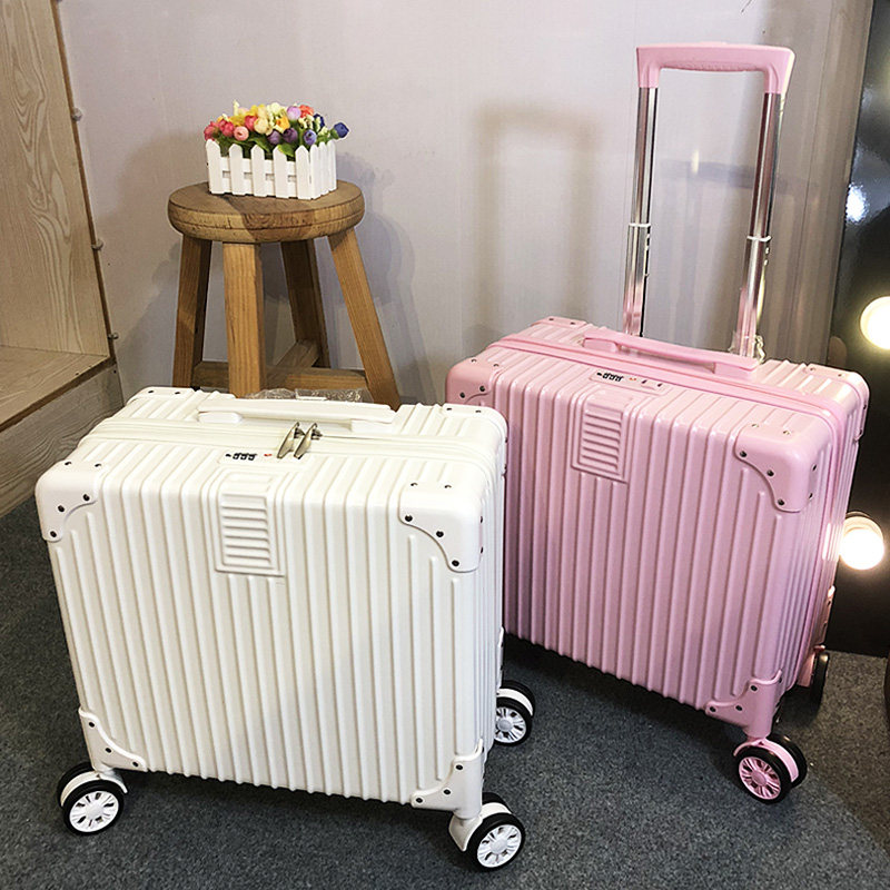复古小型行李箱男女拉杆箱韩版旅行箱万向轮密码箱18寸登机箱迷你