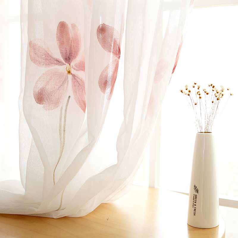 curtain bedroom Fresh pink Hand drawn Korean Countryside literature Korean Window screening girl fresh curtain srxhin the Home Fabric , Curtains and curtain accessories , Custom curtains category - from Buy2taobao.com to provide professional Taobao agent buy service