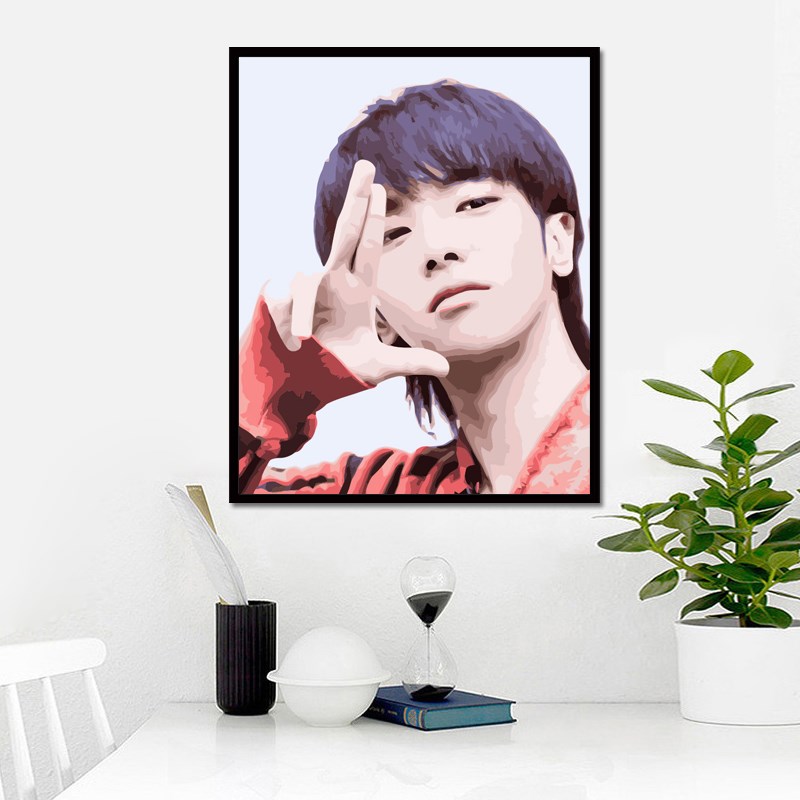 diy数字油画照片定制人物明星华晨宇手工手绘涂色填色油彩画在类目 家居饰品, 装饰画, DIY/数字油画中 - 来自Buy2taobao.com提供专业的淘宝代购服务