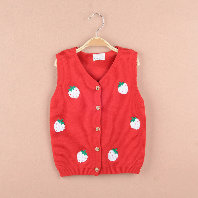 Korean children 2019 new pattern Spring girl Vest Female baby vest baby waistcoat sweater knittingin the Children/Baby/Family fitted , Vest category - from Buy2taobao.com to provide professional Taobao agent buy service