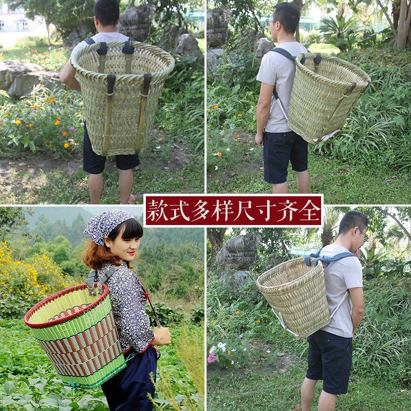 四川竹编大背篓纯手工竹背箩背筐背篼成人买菜农家用收纳制品篮子|ruв категории Ручная работа, национальных меньшинств, в особенности ремесла, Браун, семьи - от Buy2taobao.com для оказания профессиональной услуги покупки агента Taobao