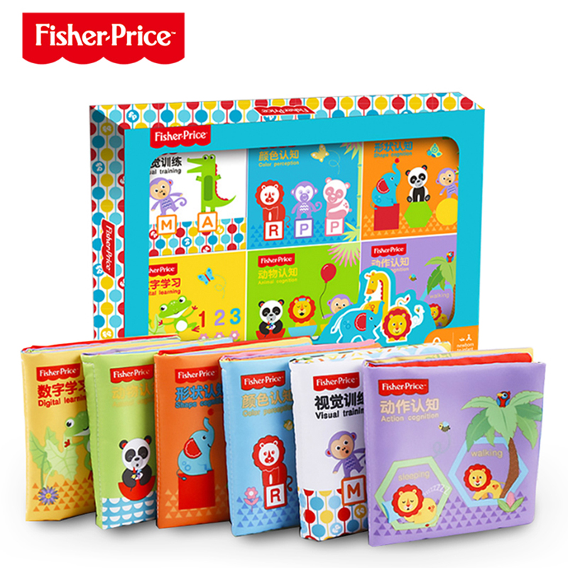 Fisher baby Early education 6-12 A month baby Puzzle Paper ring Tear is not bad 0-3 children Cloth book suitin the Toy/Childs/Puzzle/Building block/Model , Child Bell/Cloth Play/Appease toys , Baby cloth book category - from Buy2taobao.com to provide professional Taobao agent buy service