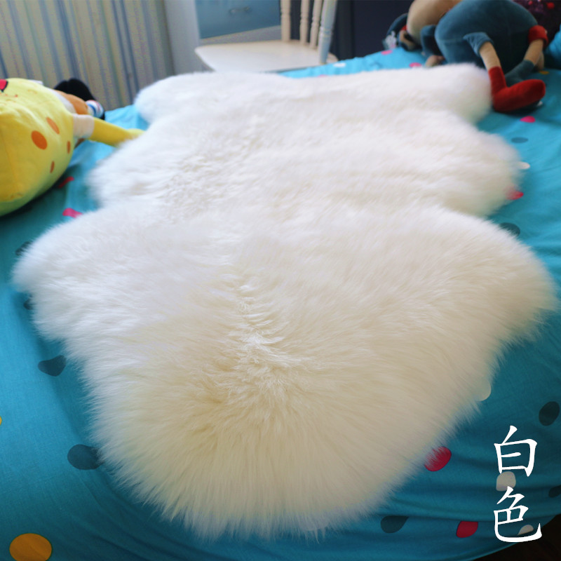 澳洲进口纯羊毛地毯羊皮卧室地毯毛绒床边垫白长毛冬沙发垫厚垫子在类目 居家布艺, 地毯中 - 来自Buy2taobao.com提供专业的淘宝代购服务