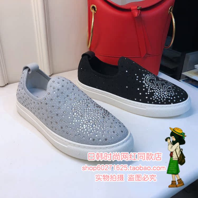品牌撤柜女鞋2019秋款水钻休闲舒适平底懒人鞋女单鞋Y1081在类目 女鞋, 低帮鞋中 - 来自Buy2taobao.com提供专业的淘宝代购服务