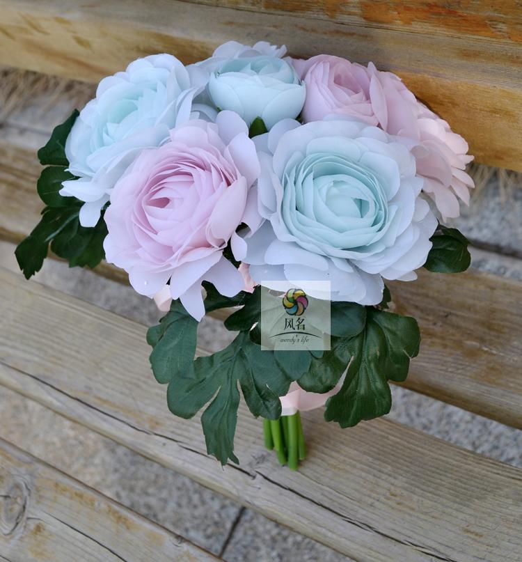 Handmade artificial flowers Wedding Flower Bridesmaid Flower girl Hand tied bouquet Retro Miss Lotusin the Flower delivery/Flowers simulation/Plants gardening , Wedding flower arrangement , Bride holding flowers category - from Buy2taobao.com to provide professional Taobao agent buy service