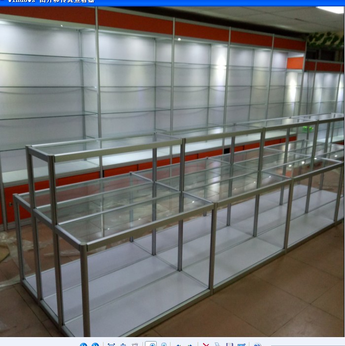 广州精品货架展示柜架礼品玻璃玉器珠宝定做金银黑白木纹5色|ruв категории коммерческий/офисная мебель, полки/витрина, бутик - витрина/витрина - от Buy2taobao.com для оказания профессиональной услуги покупки агента Taobao