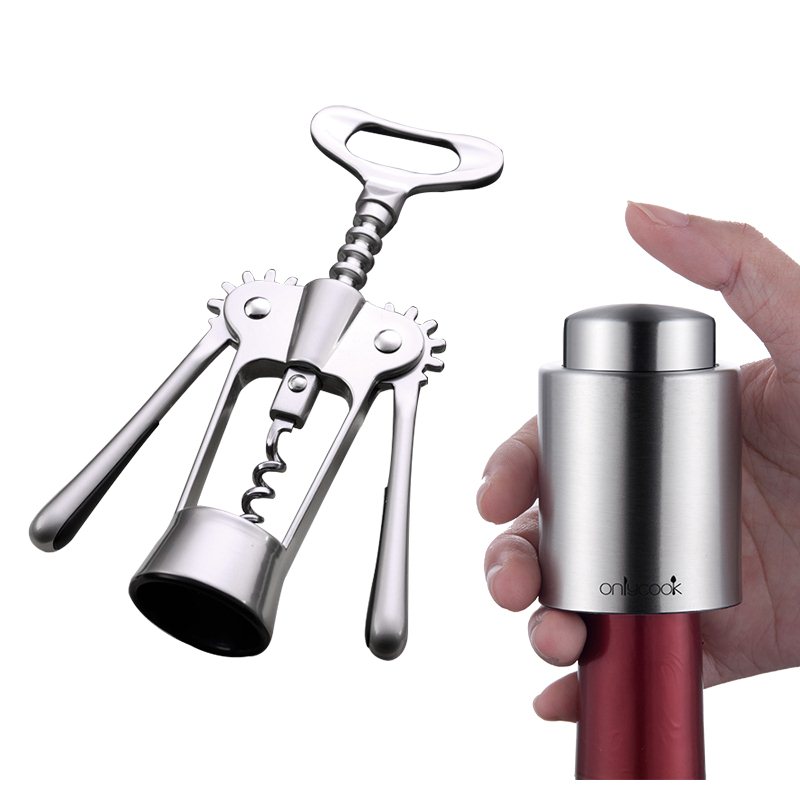可抽真空红酒塞+珍珠镍开瓶器套装酒具组合红酒瓶塞硅胶|ruв категории посуда, до дна/бокал/вино, открывалка - от Buy2taobao.com для оказания профессиональной услуги покупки агента Taobao