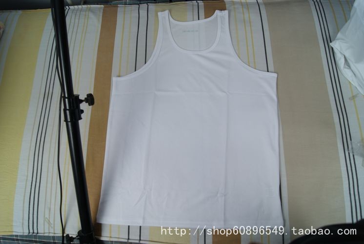 男士夏季無袖白背心速幹白背心混紡面料在類目 運動服/休閒服裝, 運動T恤中 - 來自Buy2taobao.com提供專業的淘寶代購服務