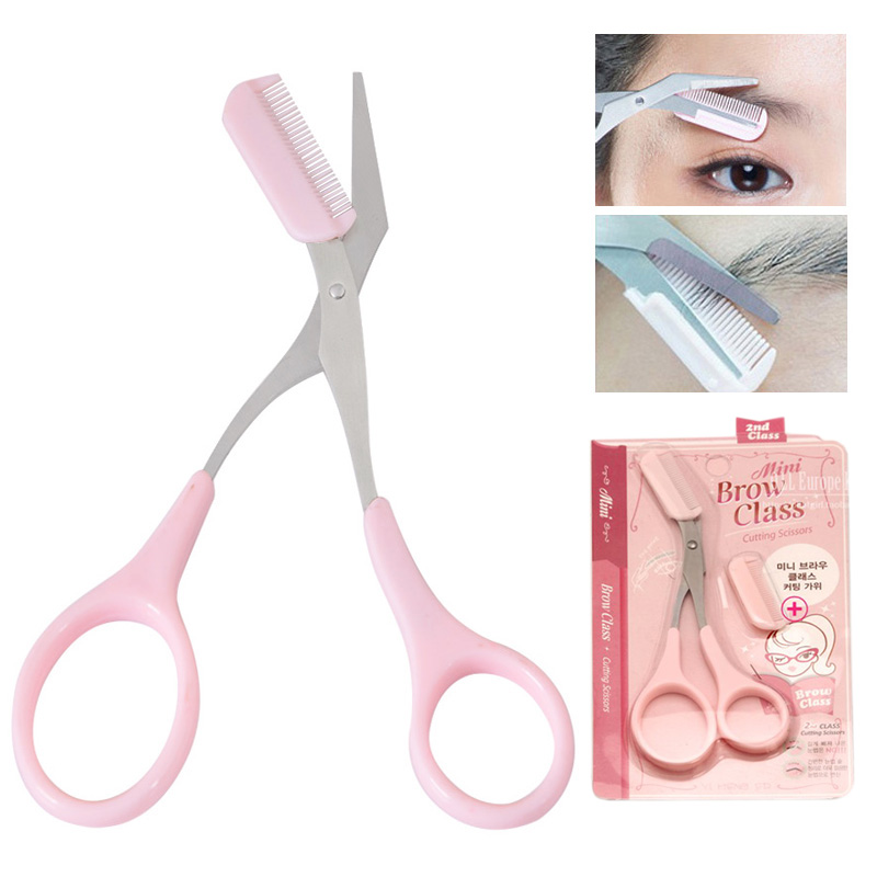 new pattern Korean Eyebrow scissors Eyebrow comb Small comb Makeup Eyebrow Trimmer beginner Scraping eyebrow kitin the Personal Care/Health/Massage equipment , Cosmetology/Body aids , Beauty Trimmer category - from Buy2taobao.com to provide professional Taobao agent buy service