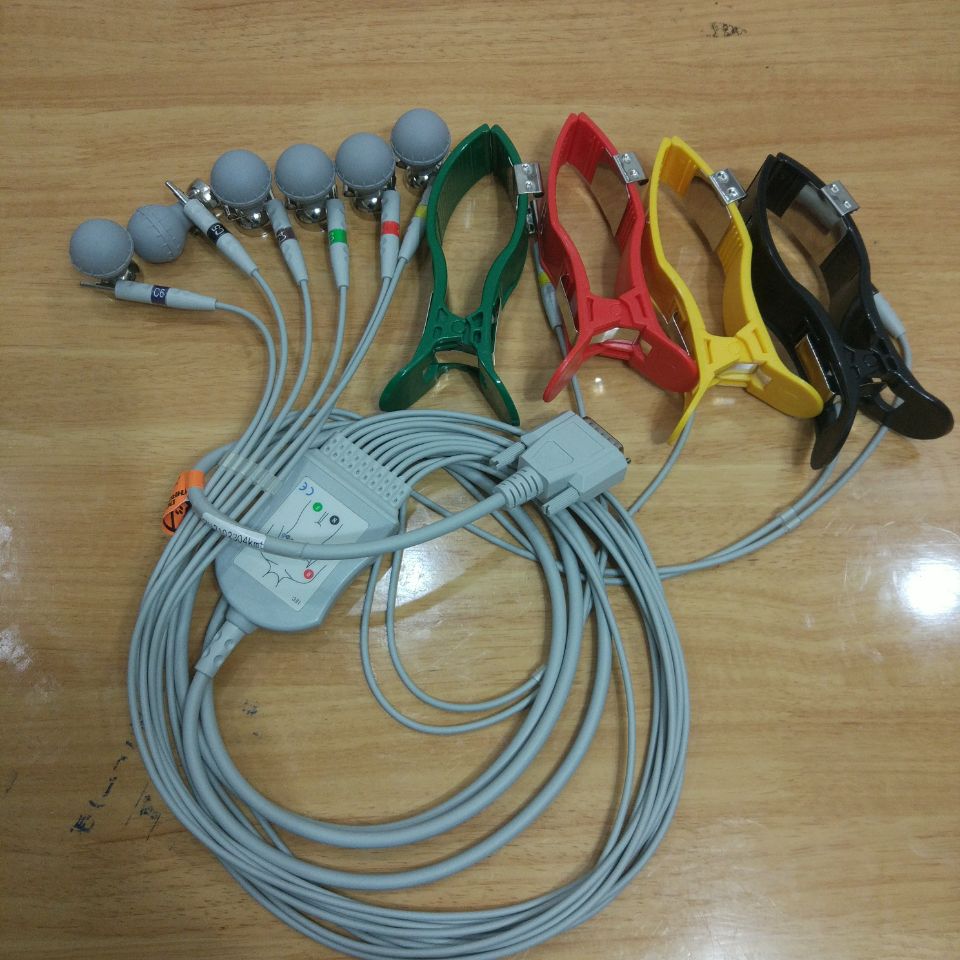 国产通用心电图机导联线套装包括吸球四肢夹理邦邦健科曼中旗三锐在类目 个人护理/保健/按摩器材, 各类配件, 家用保健器材配件, 其它家用保健器材配件中 - 来自Buy2taobao.com提供专业的淘宝代购服务