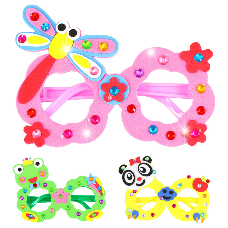 EVA Diamond glasses birthday DIY Three-dimensional hand Stick make 3D Three-dimensional collage Children’s Toysin the Toy/Childs/Puzzle/Building block/Model , Beads/Jigsaw/Pair/Disassembly/Beat Toy , Jigsaw/Puzzle category - from Buy2taobao.com to provide professional Taobao agent buy service